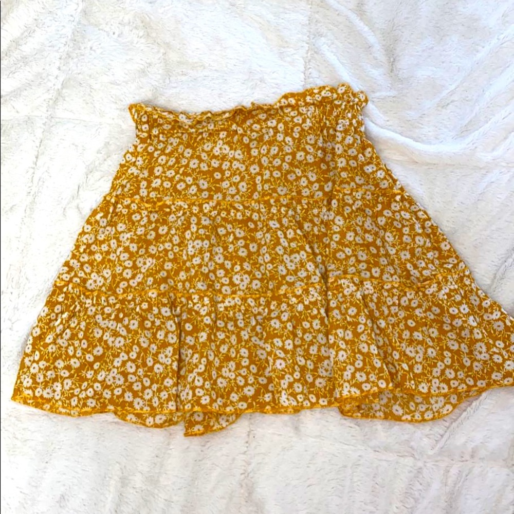 XS ROMWE Summer Floral Skirt